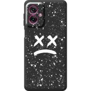 Чорний чохол BoxFace Motorola G55 Sad Way