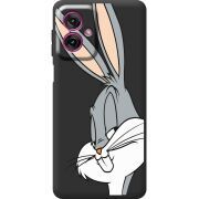 Чорний чохол BoxFace Motorola G55 Lucky Rabbit