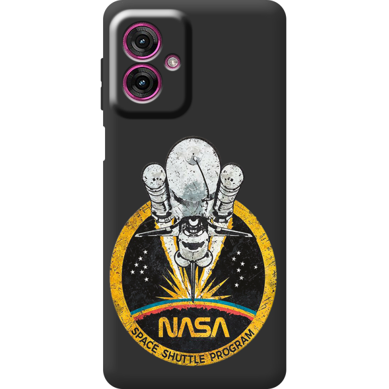 Чорний чохол BoxFace Motorola G55 NASA Spaceship