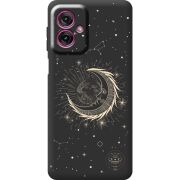 Чорний чохол BoxFace Motorola G55 Moon