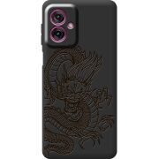 Чорний чохол BoxFace Motorola G55 Chinese Dragon