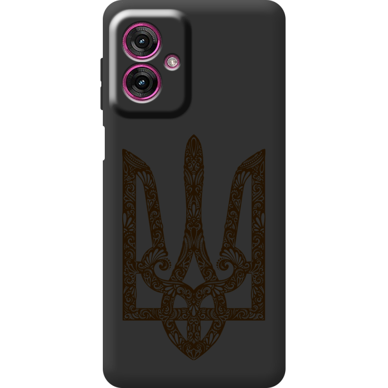 Чорний чохол BoxFace Motorola G55 Ukrainian Trident