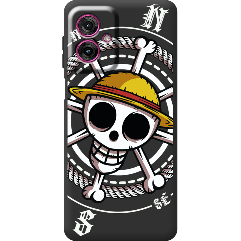 Чорний чохол BoxFace Motorola G55 One Piece Компас