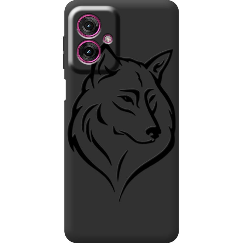 Чорний чохол BoxFace Motorola G55 Wolf