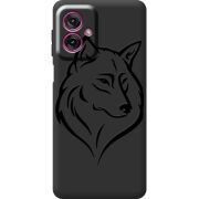 Чорний чохол BoxFace Motorola G55 Wolf