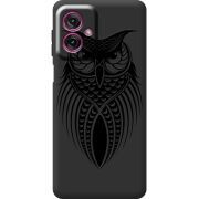 Чорний чохол BoxFace Motorola G55 Owl