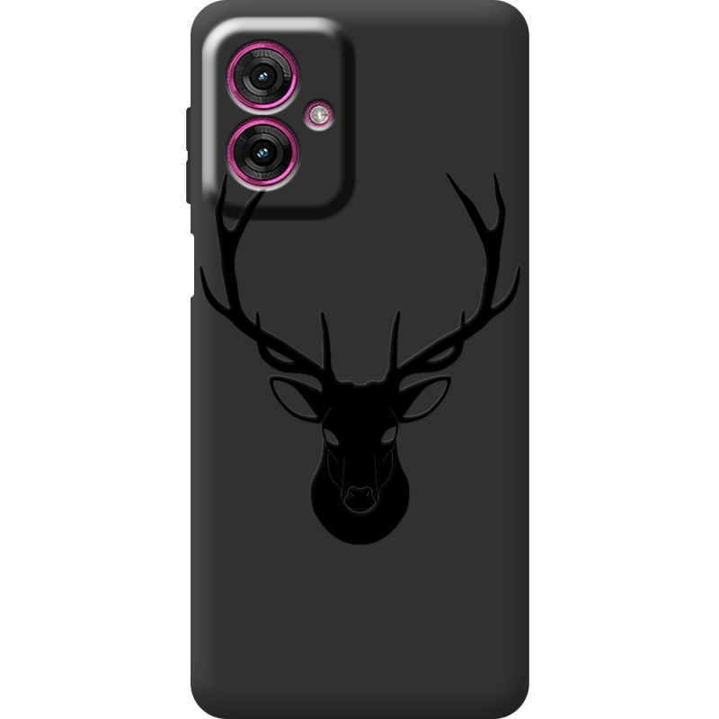 Чорний чохол BoxFace Motorola G55 Deer