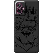 Чорний чохол BoxFace Motorola G55 Bear King