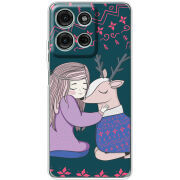 Чохол BoxFace Motorola G75 Girl and deer