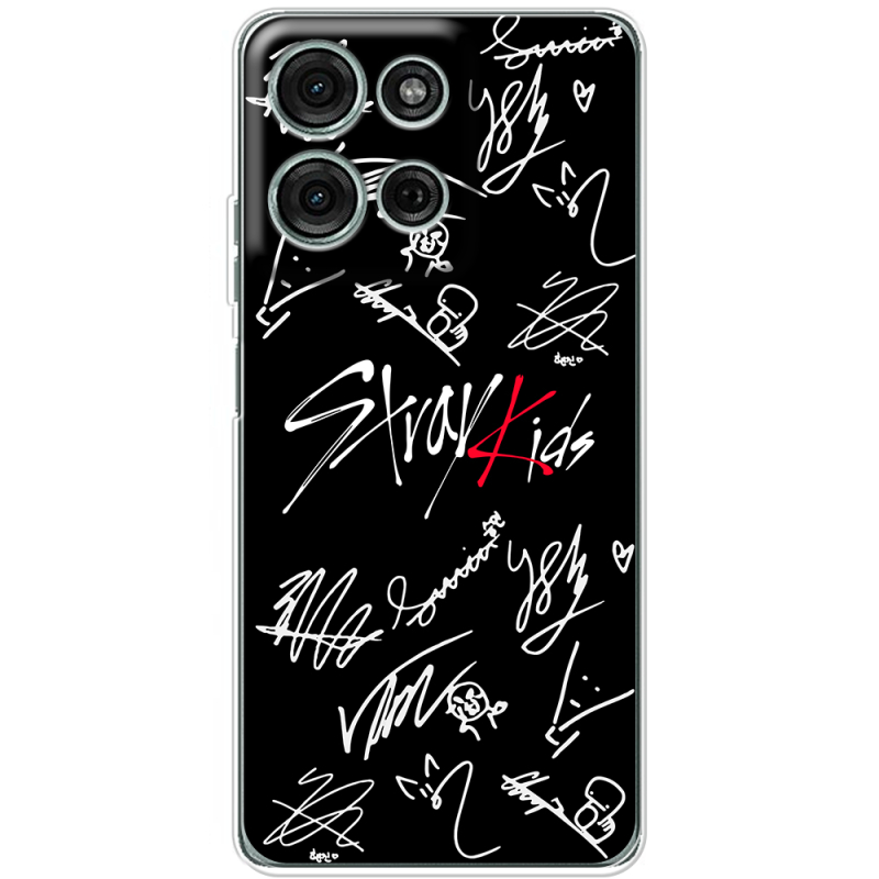 Чохол BoxFace Motorola G75 Stray Kids автограф