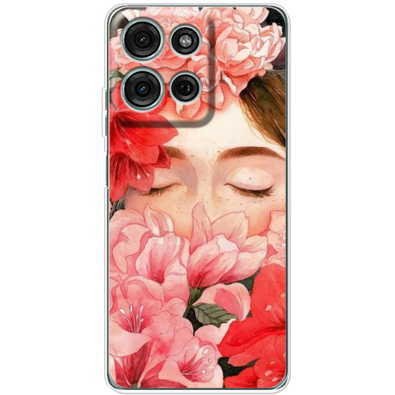 Чохол BoxFace Motorola G75 Girl in Flowers