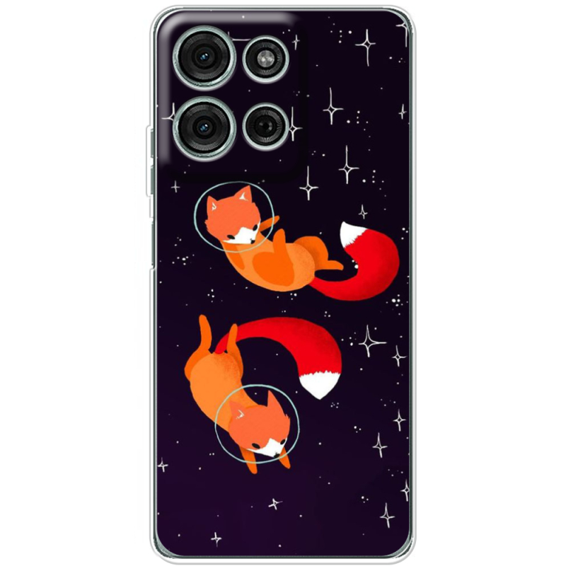 Чохол BoxFace Motorola G75 Fox-Astronauts