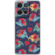 Чохол BoxFace Motorola G75 Flying Elephants