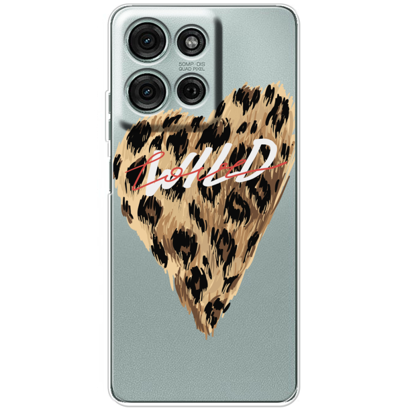 Прозорий чохол BoxFace Motorola G75 Wild Love