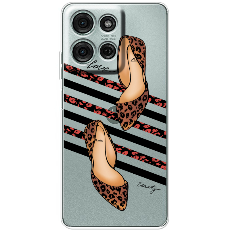 Прозорий чохол BoxFace Motorola G75 Love Beauty