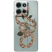 Прозорий чохол BoxFace Motorola G75 Glamor Snake