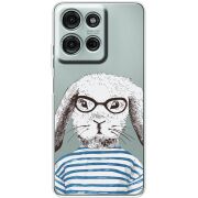 Прозорий чохол BoxFace Motorola G75 MR. Rabbit