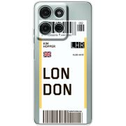 Прозорий чохол BoxFace Motorola G75 Ticket London