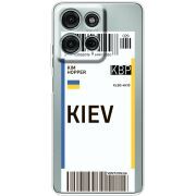 Прозорий чохол BoxFace Motorola G75 Ticket Kiev