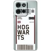 Прозорий чохол BoxFace Motorola G75 Ticket Hogwarts