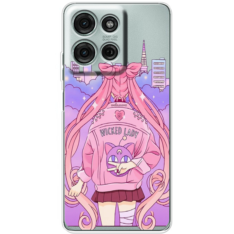 Прозорий чохол BoxFace Motorola G75 Wiked Lady