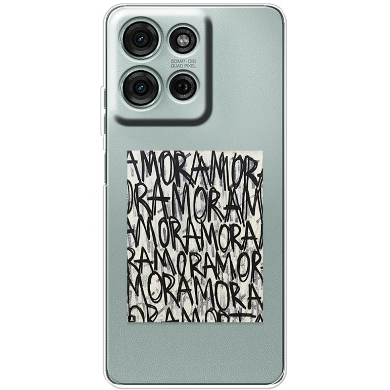 Прозорий чохол BoxFace Motorola G75 Amor Amor