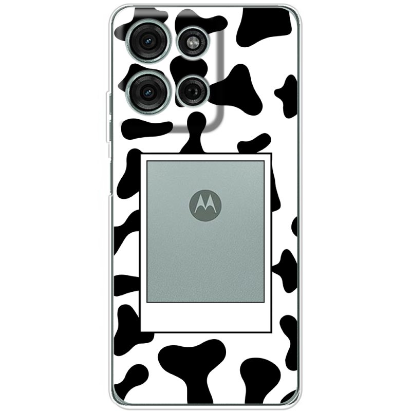 Прозорий чохол BoxFace Motorola G75 Cow