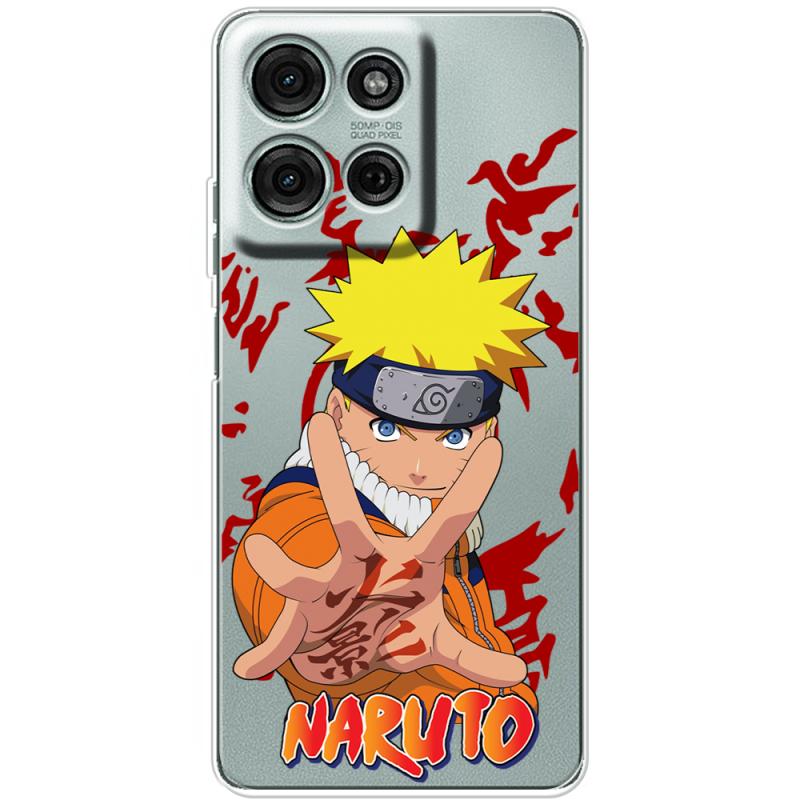 Прозорий чохол BoxFace Motorola G75 Naruto