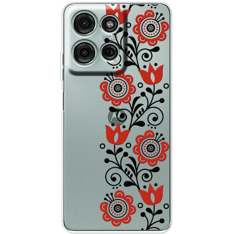 Прозорий чохол BoxFace Motorola G75 Ethno Ornament