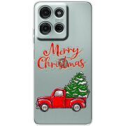 Прозорий чохол BoxFace Motorola G75 Holiday Car