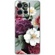 Прозорий чохол BoxFace Motorola G75 Floral Dark Dreams