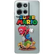 Прозорий чохол BoxFace Motorola G75 Super Mario