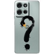 Прозорий чохол BoxFace Motorola G75 Swan question