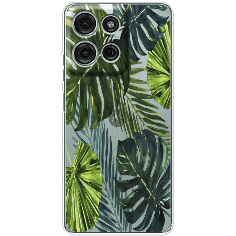 Прозорий чохол BoxFace Motorola G75 Palm Tree