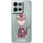 Прозорий чохол BoxFace Motorola G75 Good Morning