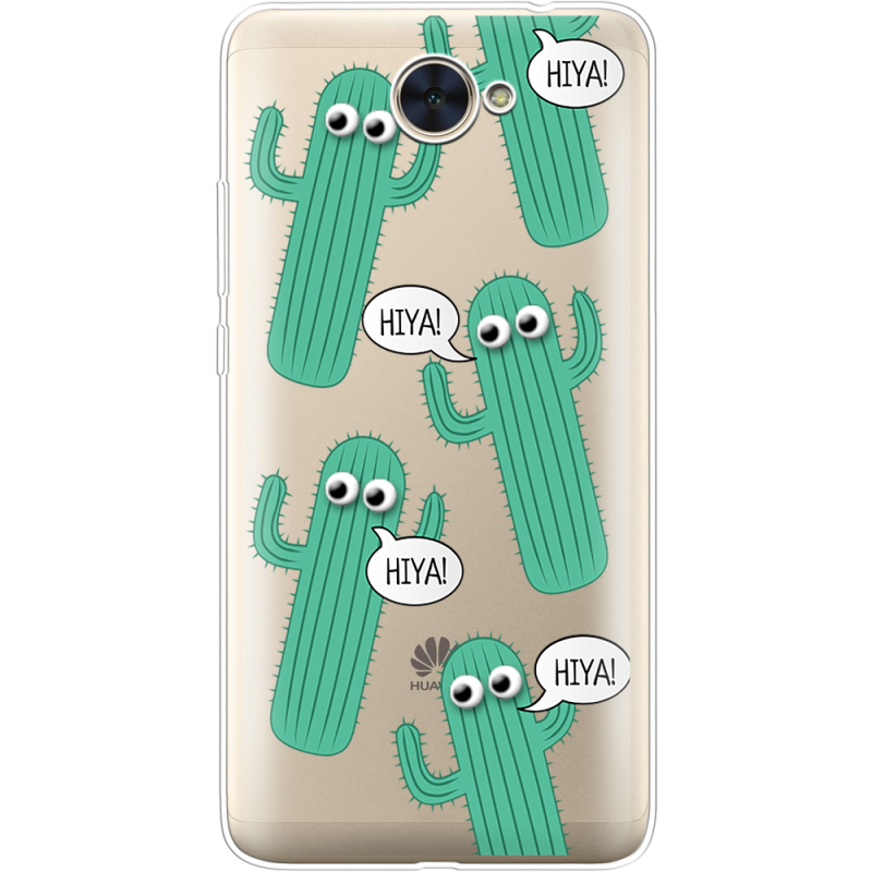 Прозрачный чехол Uprint Huawei Y7 2017 с 3D-глазками HIYA