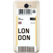 Прозрачный чехол Uprint Huawei Y7 2017 Ticket London