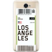 Прозрачный чехол Uprint Huawei Y7 2017 Ticket Los Angeles