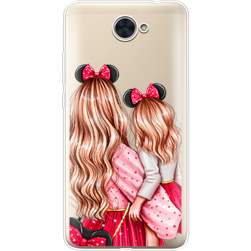 Прозрачный чехол Uprint Huawei Y7 2017 Mouse Girls