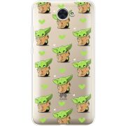 Прозрачный чехол Uprint Huawei Y7 2017 Pattern Baby Yoda