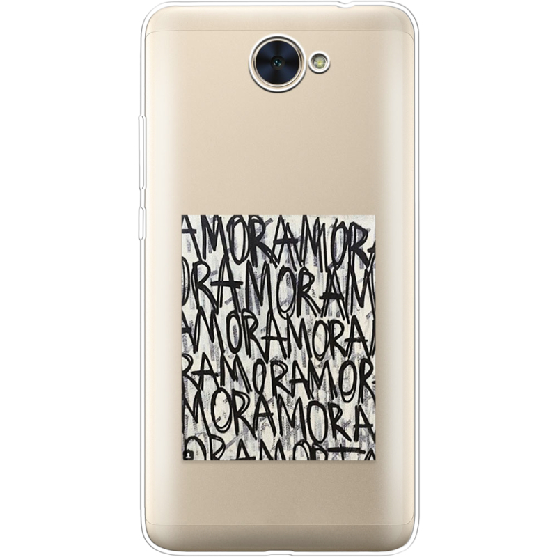 Прозрачный чехол Uprint Huawei Y7 2017 Amor Amor