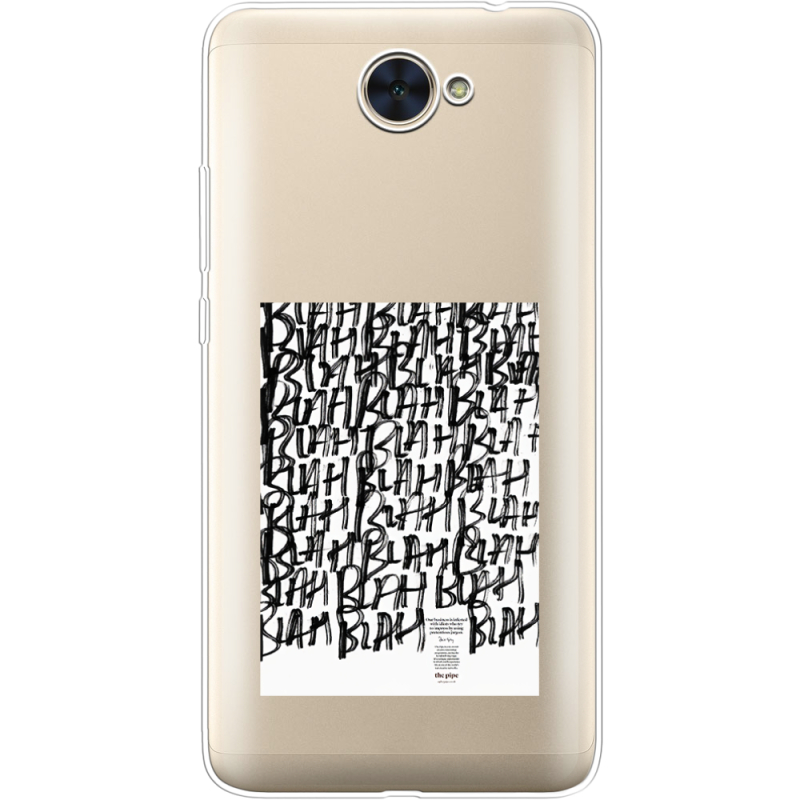 Прозрачный чехол Uprint Huawei Y7 2017 Blah Blah