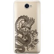 Прозрачный чехол Uprint Huawei Y7 2017 Chinese Dragon