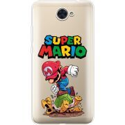Прозрачный чехол Uprint Huawei Y7 2017 Super Mario