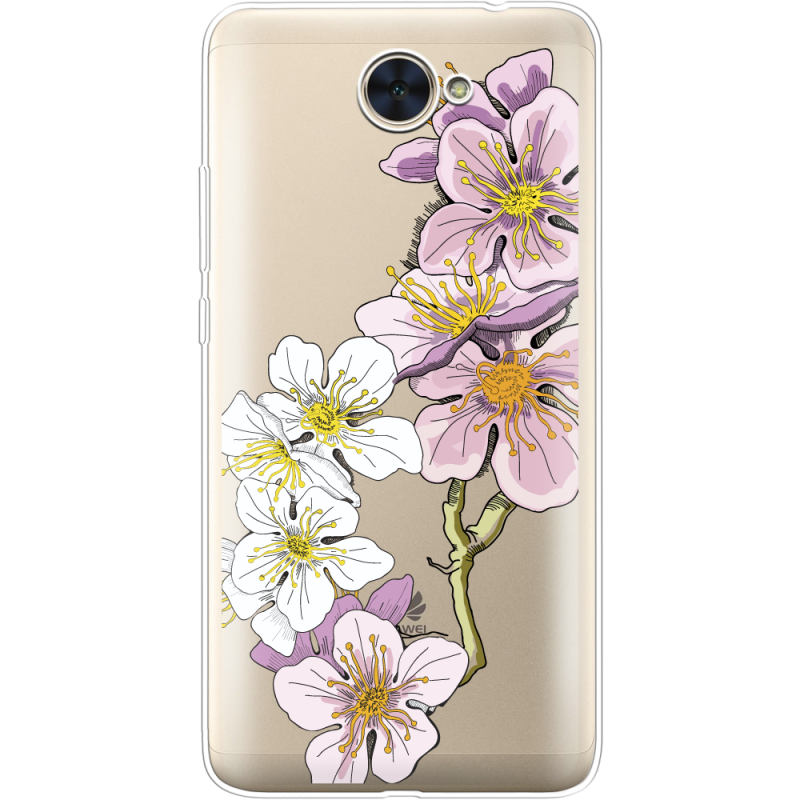 Прозрачный чехол Uprint Huawei Y7 2017 Cherry Blossom