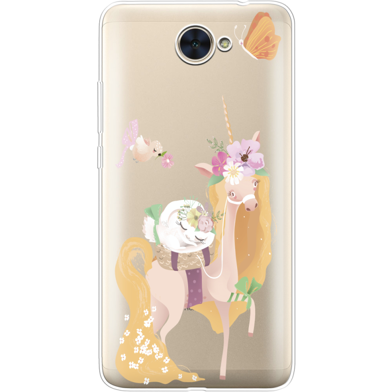 Прозрачный чехол Uprint Huawei Y7 2017 Uni Blonde