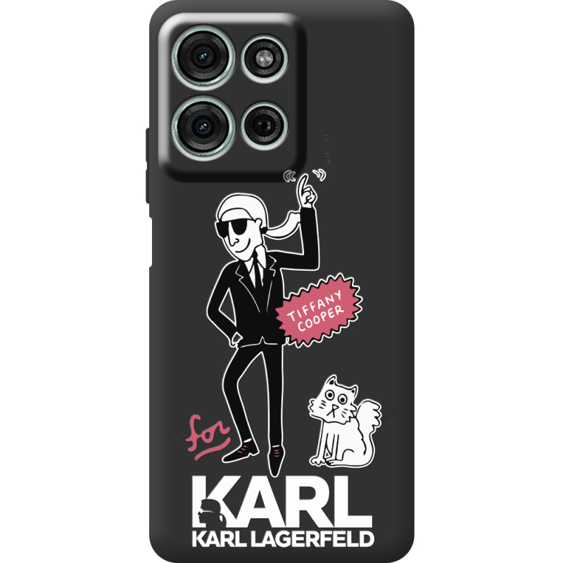 Чорний чохол BoxFace Motorola G75 For Karl