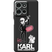 Чорний чохол BoxFace Motorola G75 For Karl