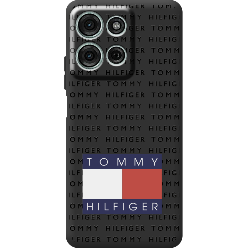 Чорний чохол BoxFace Motorola G75 Tommy Print