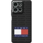 Чорний чохол BoxFace Motorola G75 Tommy Print